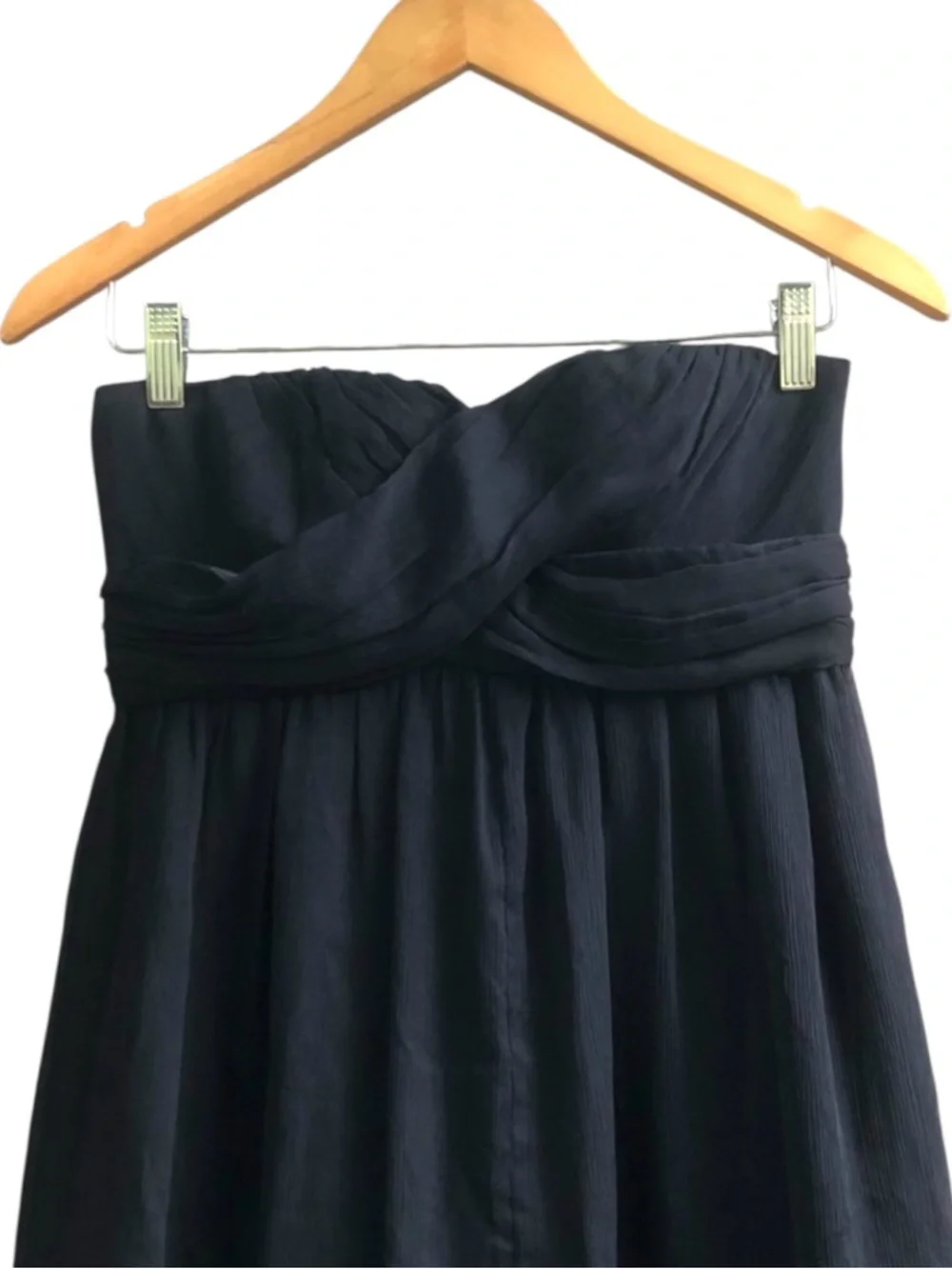 J. Crew Taryn Dress in 100% Silk Chiffon Black - Size 16
